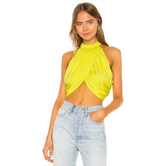 Superdown Emani Wrap Crop Top - M - Picture 4 of 5